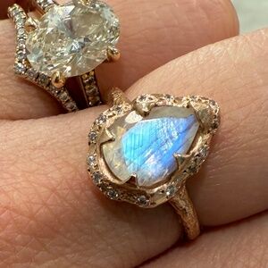 Logan Hollowell Baby Queen moonstone ring
